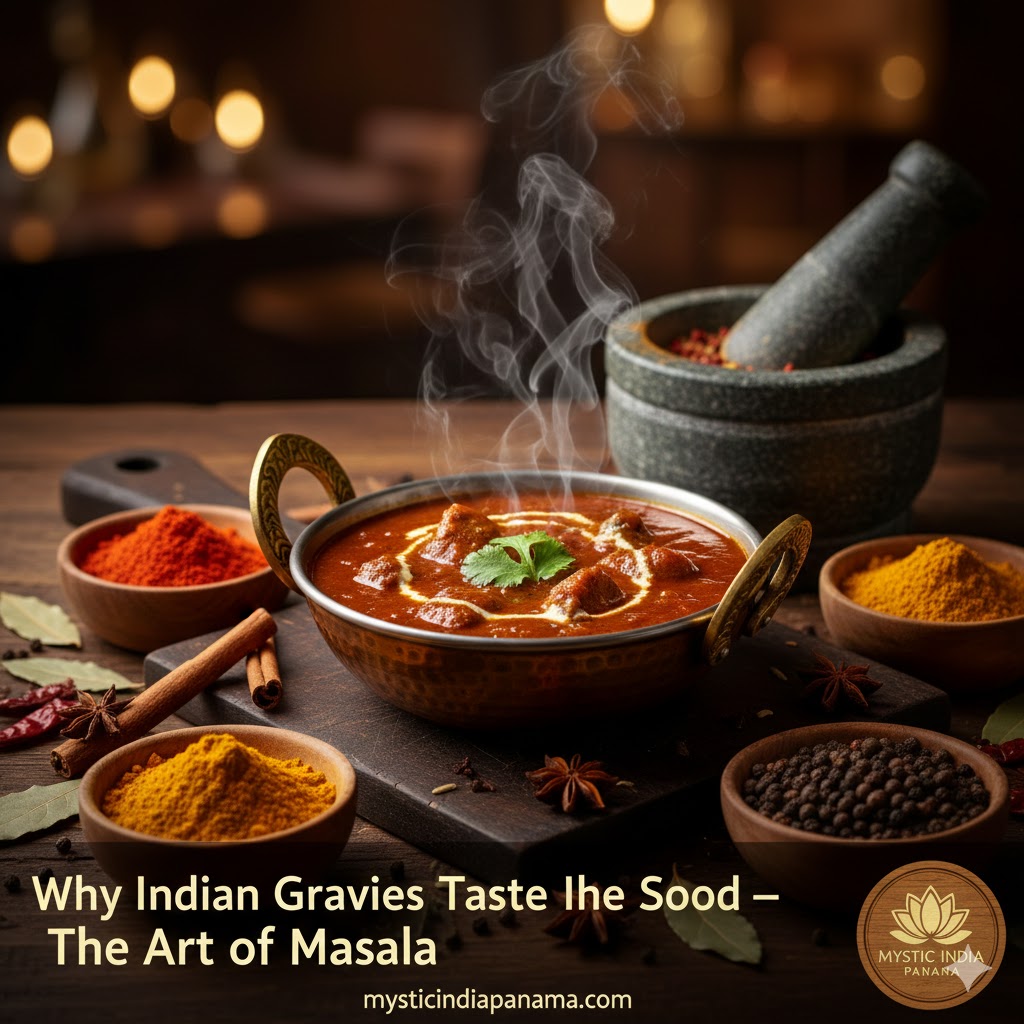 Freshly ground Indian spices used for making authentic gravy.