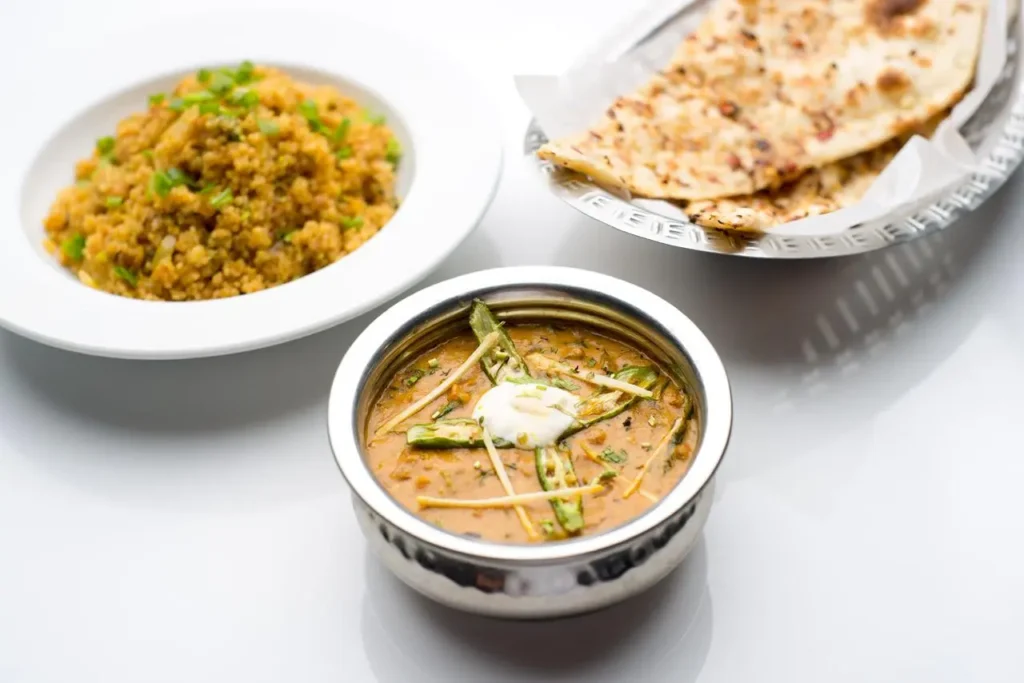 Authentic Indian dishes served at Mystic India Panama in Panama City