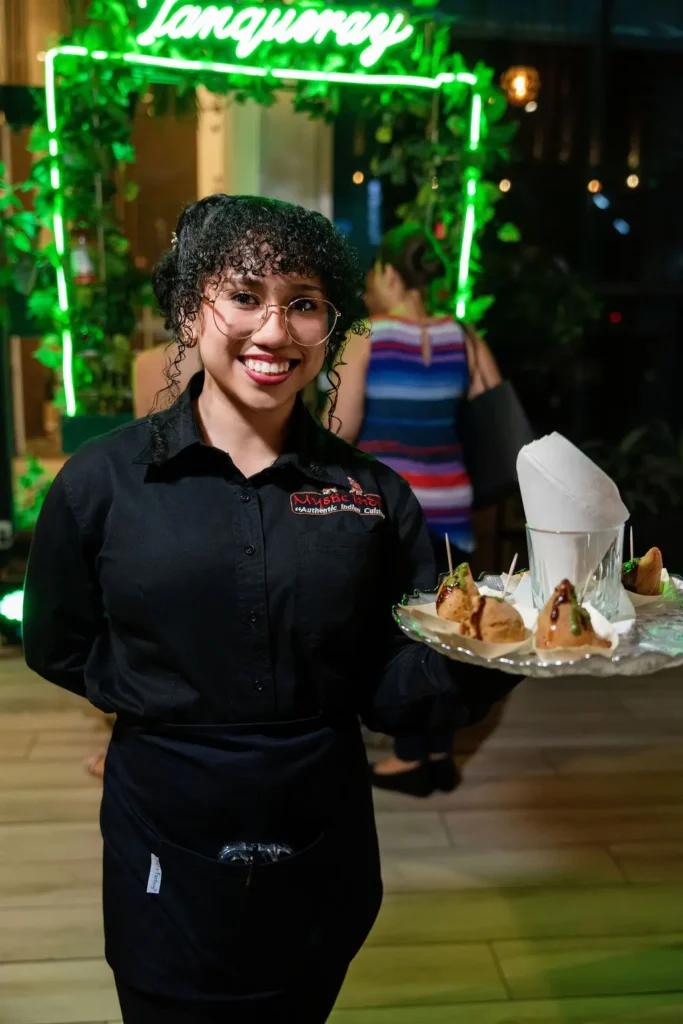 Authentic Indian dishes served at Mystic India Panama near Punta Pacifica